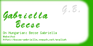 gabriella becse business card